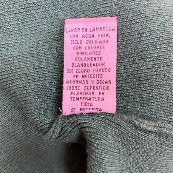 Bandolino Green Twist Front Ribbed Sweater Size L - Picture 8 of 9